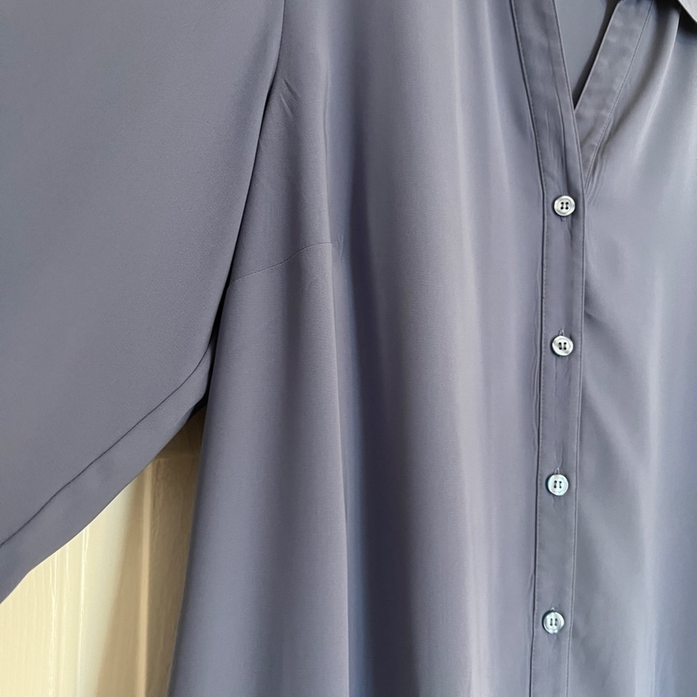 Elementz Gorgeous Cornflower Blue Blouse - 1X - Picture 7 of 11